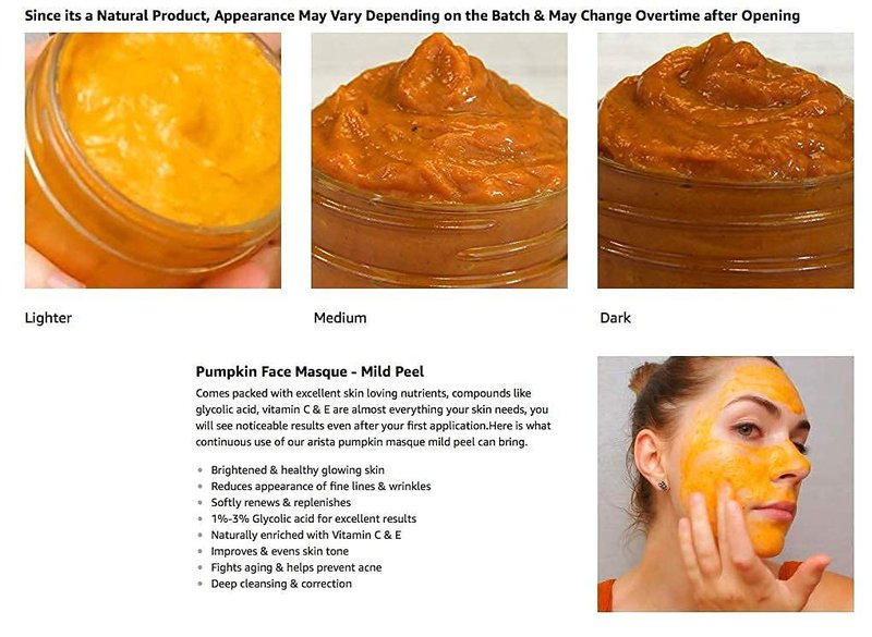 L&I Apothecary 4 fl. Oz. Arista Pumpkin Enzyme Mask - Exfoliating mask for Uneven tone, Fine lines and Dullness. Clarifying mask.