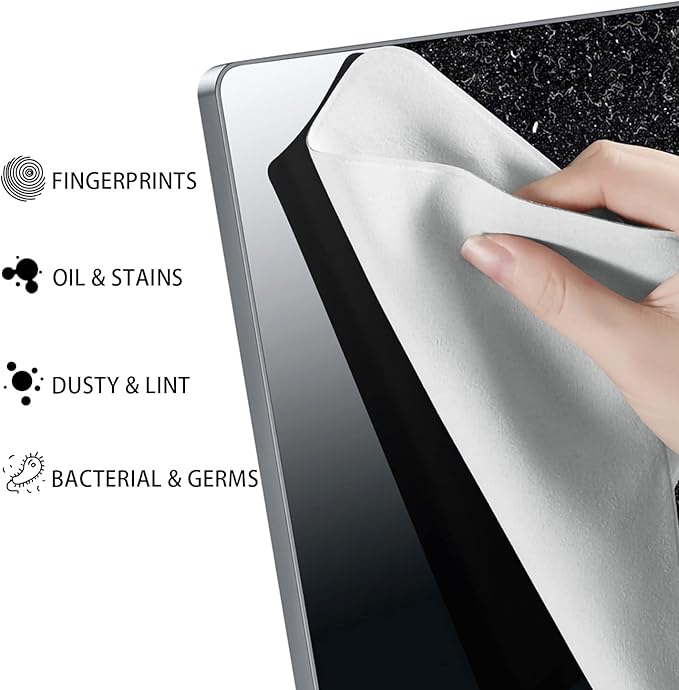 MUBUY-GOL 3 Pack Microfiber Liner Cleaning Cloth 13" with Screen Keyboard Imprint Protection, Laptop Keyboard Protector Compatible with MacBook Neo13/Pro13 /Air 13" and MacBook Pro 14“