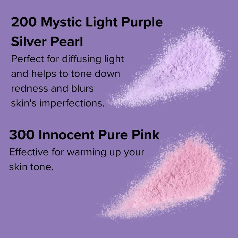 ANNA SUI Loose Face Powder - Refill Only - Blurring effect and Brightening, Covering of Large Pores - Flowless Soft Focus Finish - 200 - Purple - 0.59 oz