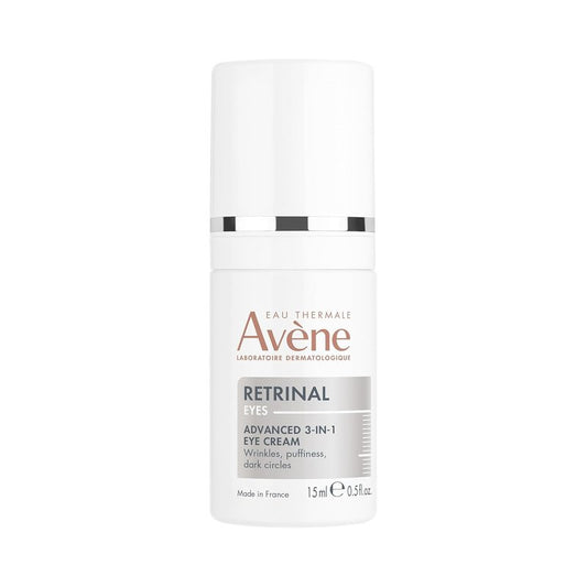 Avène Advanced 3-In-1 Eye Cream - Retinaldehyde & Hyaluronic Acid | Smooths Wrinkles, Reduces Puffiness & Dark Circles