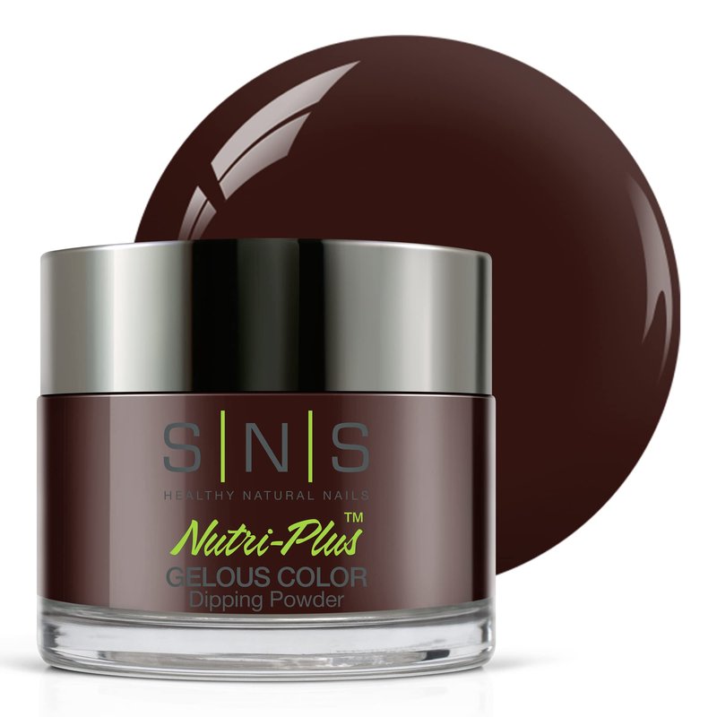 SNS Nail Dip Powder, Gelous Color Dipping Powder - Driven (Wine, Cream Finish) - Long-Lasting Acrylic Nail Color Lasts 14 Days - Low Odor & No UV Lamp required - 1 oz