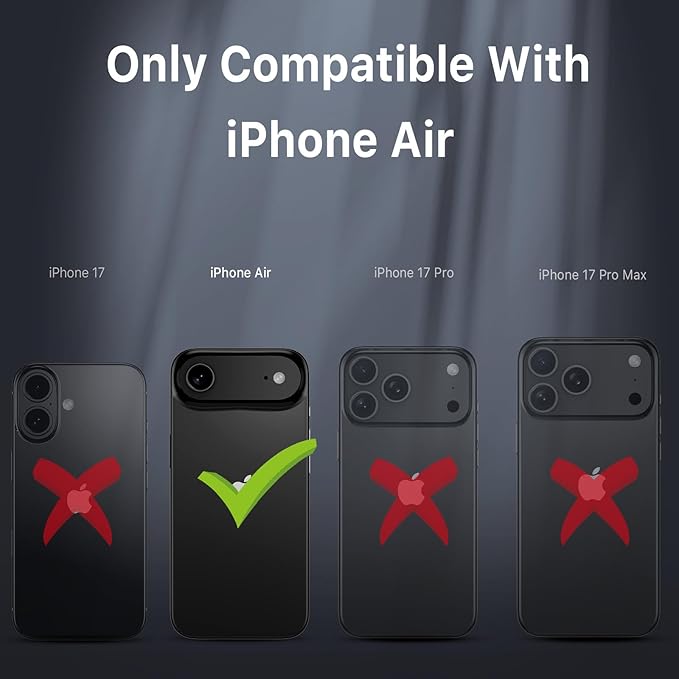 M MYBAT PRO for iPhone Air Case with Belt Clip Holster,[Compatible with Magsafe] w/Screen Protector,Anti-Drop,Shockproof,w 360°Rotating Kickstand,Heavy Duty Protection (Blue) (Brown)
