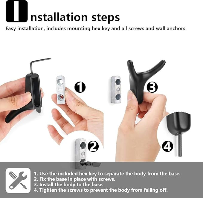 NETLKLA 4 Packs Towel Hooks,Coat Hook Cow Head Wall Hooks, Metal Heavy Duty Wall Hooks for Hanging Coats, Hats, Bags, Kitchenware and Towels in Living Room, Kitchen, Bedroom and Bathroom (Silver)