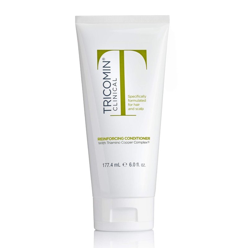 NEOVA Tricomin Reinforcing Conditioner- moisture-rich formula. Reinforce and strengthen hair to minimize strand breakage and split ends