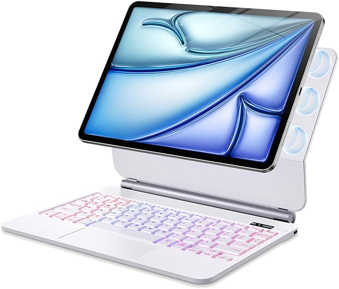 Keyboard Case for iPad Air 11-inch (M3 2025 / M2 2024) & iPad Pro 11 inch(1st/2nd/3rd/4th Generation)，Magic-Style Magnetic Keyboard Case with Multi-Touch Trackpad for 10.9” iPad Air 4th/5th Gen