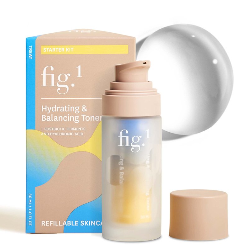 Fig.1 Hydrating & Balancing Toner for Face â Hydrating face Toner for Women, Glowing & Vegan Skincare with Hyaluronic Acid â for Sensitive, Dry, Oily Skin â Refillable & Clinically Proven 30ml