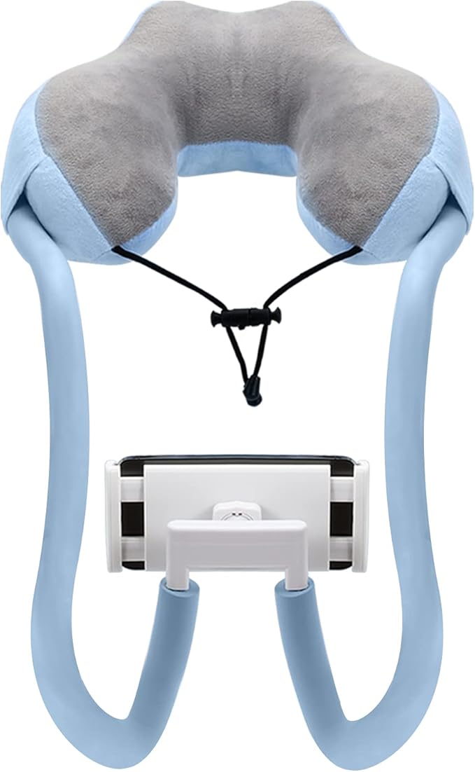MoKo Neck Phone Holder, Lazy Gooseneck Phone Pillow Holder Bracket, 360° Rotate Phone Tablet Stand for 4"-11" Device, fits iPhone 17/17 Air/17 Pro/17 Pro Max, iPhone 16/Pro/Pro Max/Plus, iPhone 15/Pro