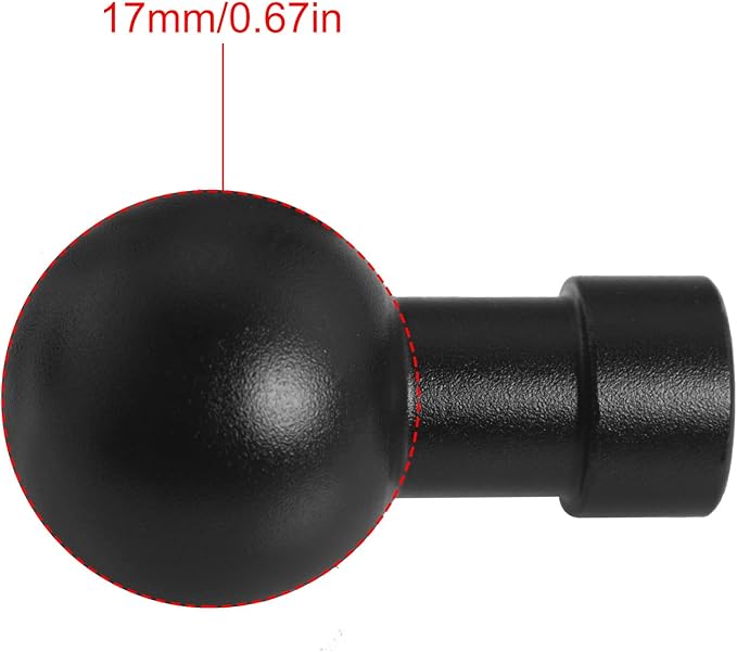 LUORNG 2PCS Ball Head to 1/4 Female Photo Bracket Conversion Accessories Aluminium Alloy 17mm Direct Broadcast Bracket Accessories Mobile Phone Mounting Bracket for Camera Mobile Phone GPS
