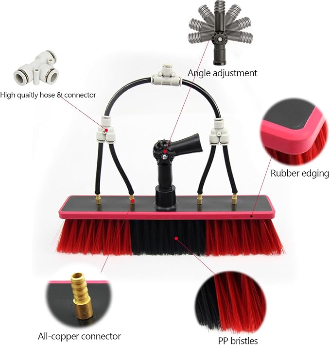 12-36 Foot Window Cleaning Water Fed Poles,Window Cleaning Water Fed Poles Roof Cleaning Tools,Cleaning Tool for Window Glass, Solar Panel,10.8m/36FT