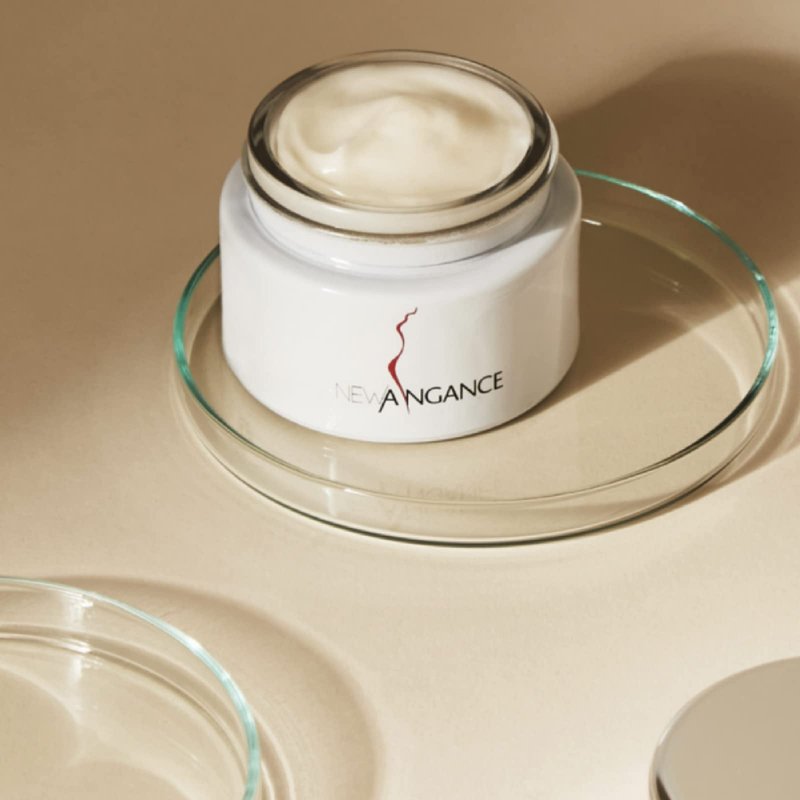 NEW ANGANCE Hydrating Goat Milk Cream Skincare Collagen Face Moisturizer for All Skin Types Day and Night Cream Hydrate Smooth Your Skin, 1.4 Fl Oz