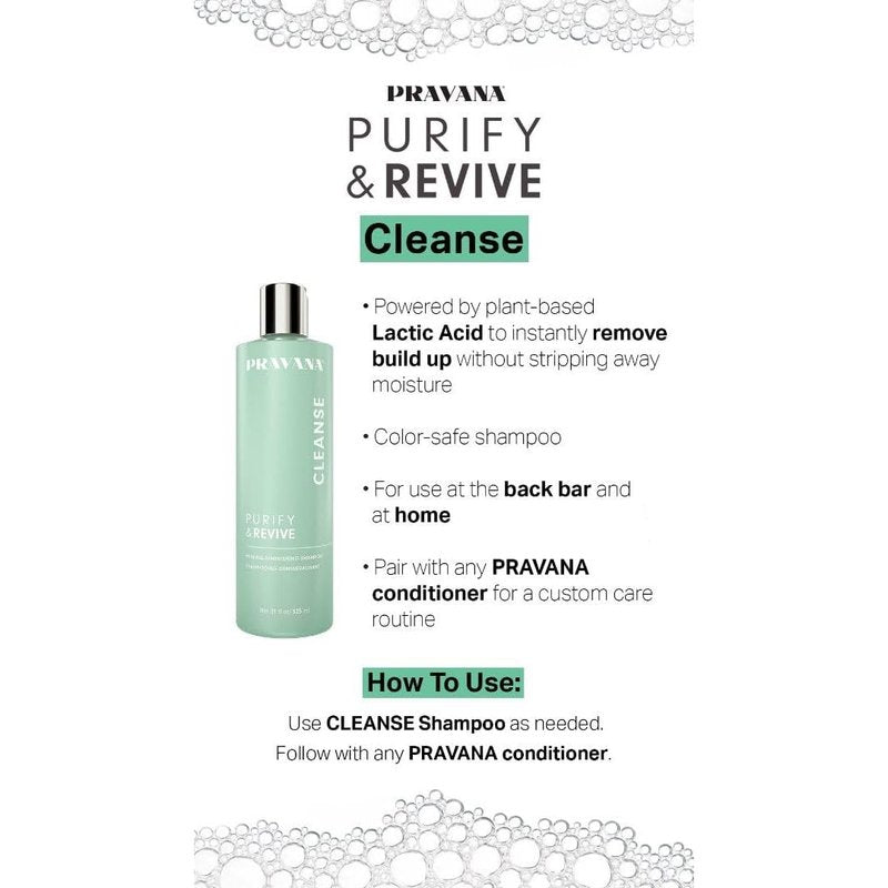 Pravana Purify & Revive Shampoo - Remove Hard Water Deposits, Hydrate & Volumize | 11 Fl Oz