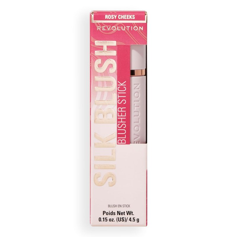 Revolution Beauty London | Skin Silk Marble Blush Stick - Buildable Cream-to-Powder Formula for Cheeks, Eyes & Lips | Vegan, 0.15 oz