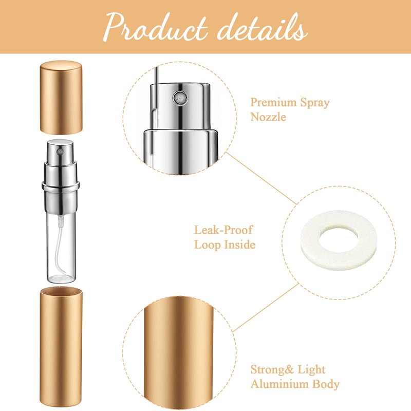 Tessco for you 21 Pcs Atomizer Perfume Bottles 10 ml Mini Atomizer Sprayer for Perfume Bulk Refillable with Pump for Travel Outgoing (Multi Color)