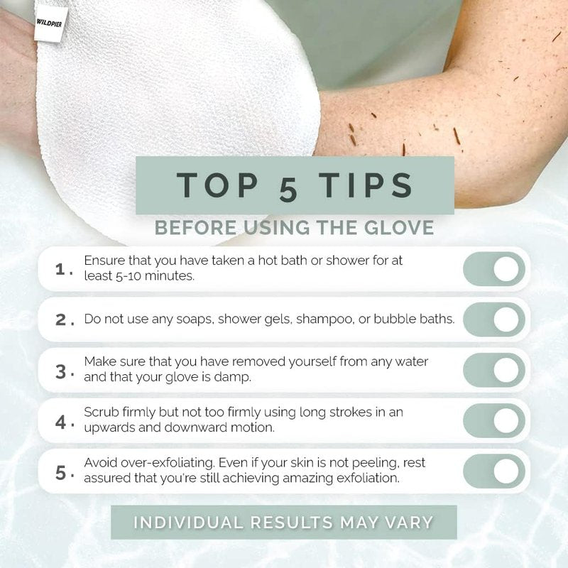 Deep Exfoliating Glove & Konjac Sponge Bundle | Soft & Effective Skin Care