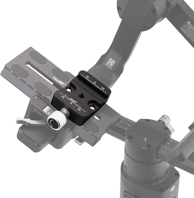 Haoge CP-40 DSLR and Mirrorless Quick Release Clamp for Arca-Type Standard Conversion Heighten Riser Compatible with DJI Ronin S/SC ZHIYUN Crane Series Weebill S Gimbal Manfrotto Tripod Ball Head