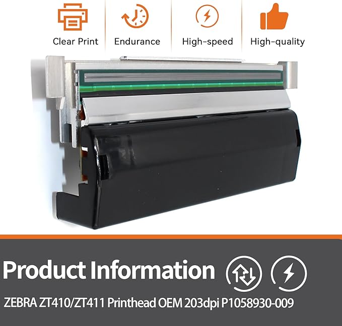 P1058930-009 New Printhead for Zebra ZT410 ZT411 Thermal Barcode Printer |High-Class-Replace| 203dpi