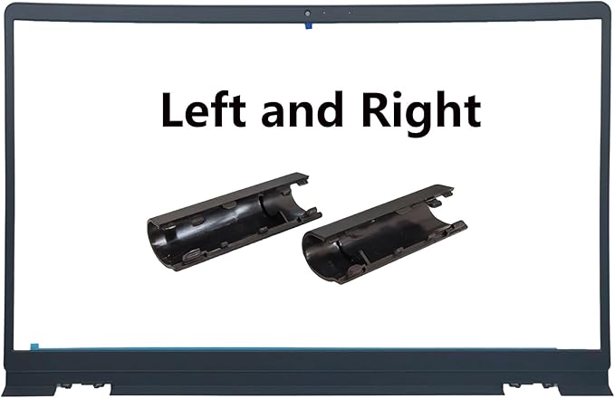 Jxjslp Replacement LCD Back Cover with Front Bezel with Hinges with Shaft Cover for DELL Inspiron 15 3510 3511 3515 3530 Series Laptop 0WPN8 00WPN8 9WC73 09WC73 AP3LE000901 Black