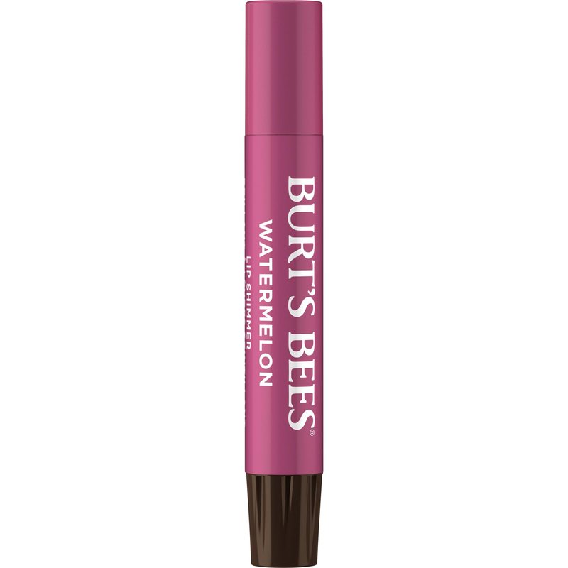 Burt's Bees Shimmer Lip Tint Set, Mothers Day Gifts, Tinted Lip Balm Stick, Moisturizing for All Day Hydration with Natural Origin Glowy Pigmented Finish & Buildable Color, Watermelon (4-Pack)