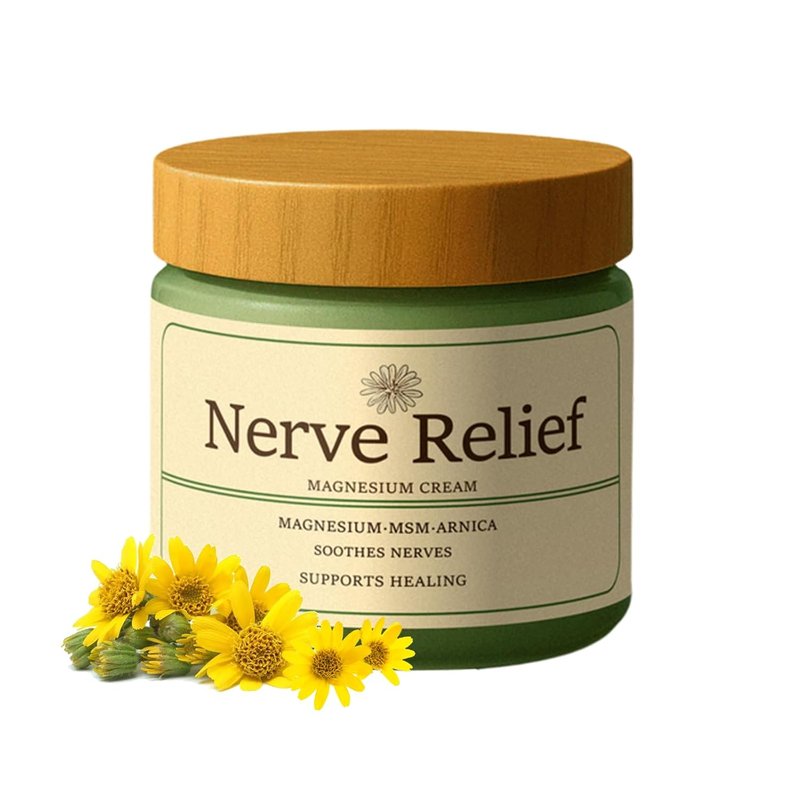 Magnesium Cream for Nerve Relief - Soothing Lotion with Arnica & MSM | Deep Hydration (1pc)
