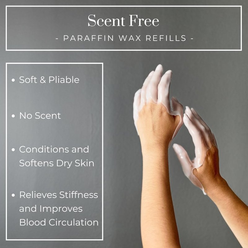 Becky Home 1lb Unscented Paraffin Wax, Paraffin Wax for Hand and Feet, Use with any Paraffin Wax Machine for Hand and Feet, Paraffin Wax Refills for Paraffin Baths, Parrafin Wax Blocks
