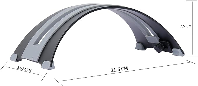 Psitek Adjustable Vertical Laptop Stand - 6061 Aluminum, CNC Precision, Anodized Finish, Fits All Laptops Including 17-inch, Ventilated Design, Anti-Slip Silicone Pads, ARC Shaped Stands