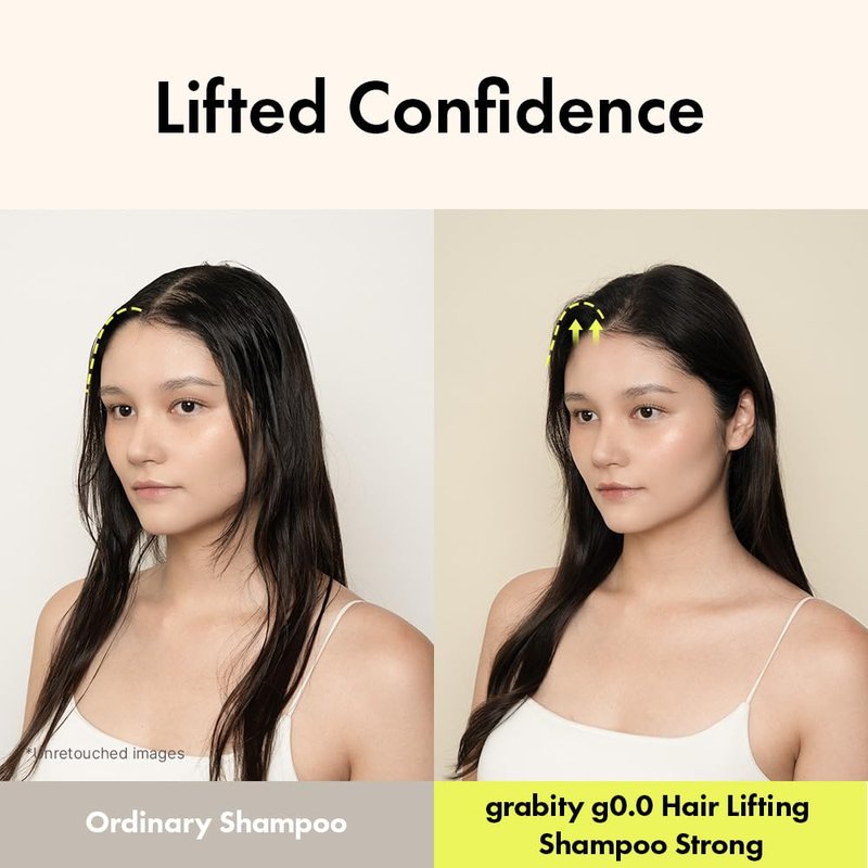 grabityg0.0 Hair Lifting Shampoo Strong – Hair Strengthening and Thickening Shampoo for Thinning Hair with Biotin and Salicylic Acid, Vegan & Free from Sulfates and Parabens, 16.06 fl.oz.