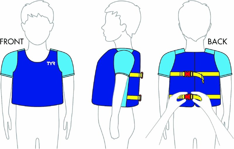 TYR Kid's Flotation Shirt - Coast Guard Approved Neoprene Swim Vest | UPF 50+ Sun Protection for Children 30-50 lbs