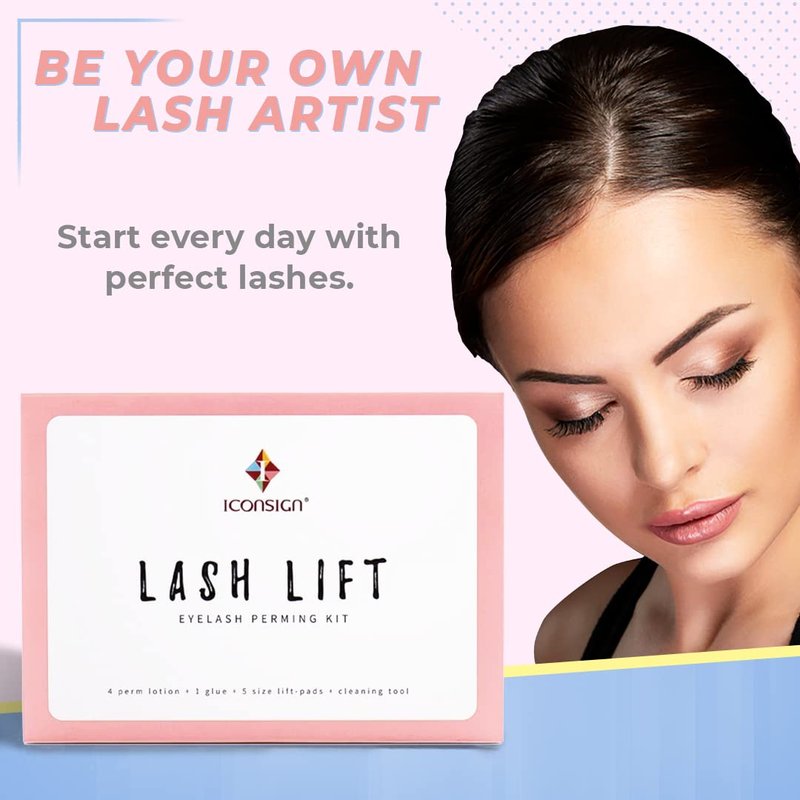 Lash Lift Kit for Eyelash Perm | Professional Instant Perming, Lifting & Curling for Eyelashes | Semi-Permanent Salon & DIY Home Use | Upgraded Glue | Includes Eye Shields, Pads, and Accessories