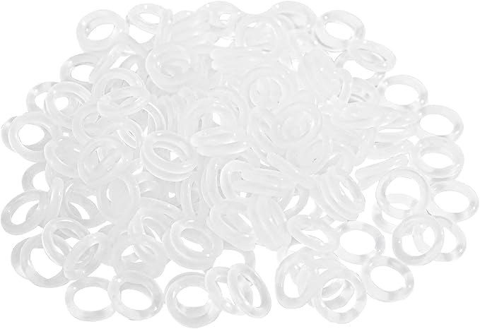 SoeFanier 200Pcs Clear O-Ring Switch Dampeners Keycap for Mechanical Keyboard Cherry Mx, White…