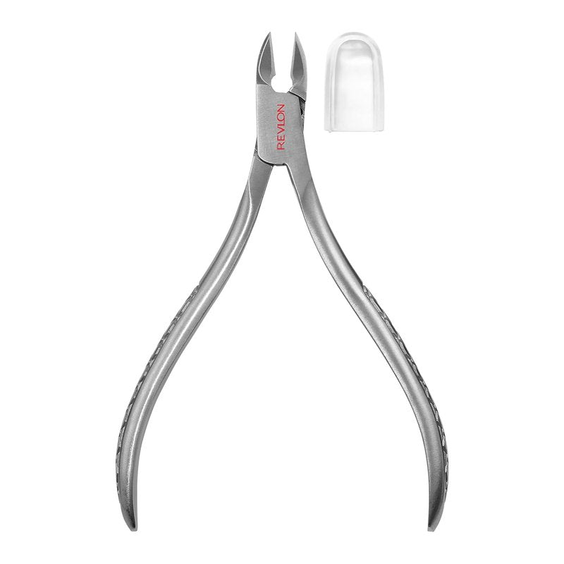 Revlon Cuticle Nipper - Precision Stainless Steel Manicure Tool for Nail Care | Easy-Squeeze Design, 1 Count