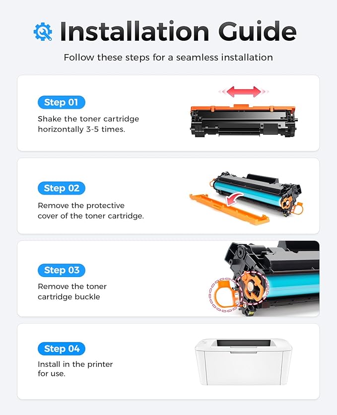 48A Black Toner Cartridge 2-Pack with chip High Yield Replacement for HP 48A CF248A Compatible with HP LaserJet Pro MFP M28a M28w M29a M29w M15a M15w M16a M16w Printer M28 M29 M15 M16 Series Ink Copy