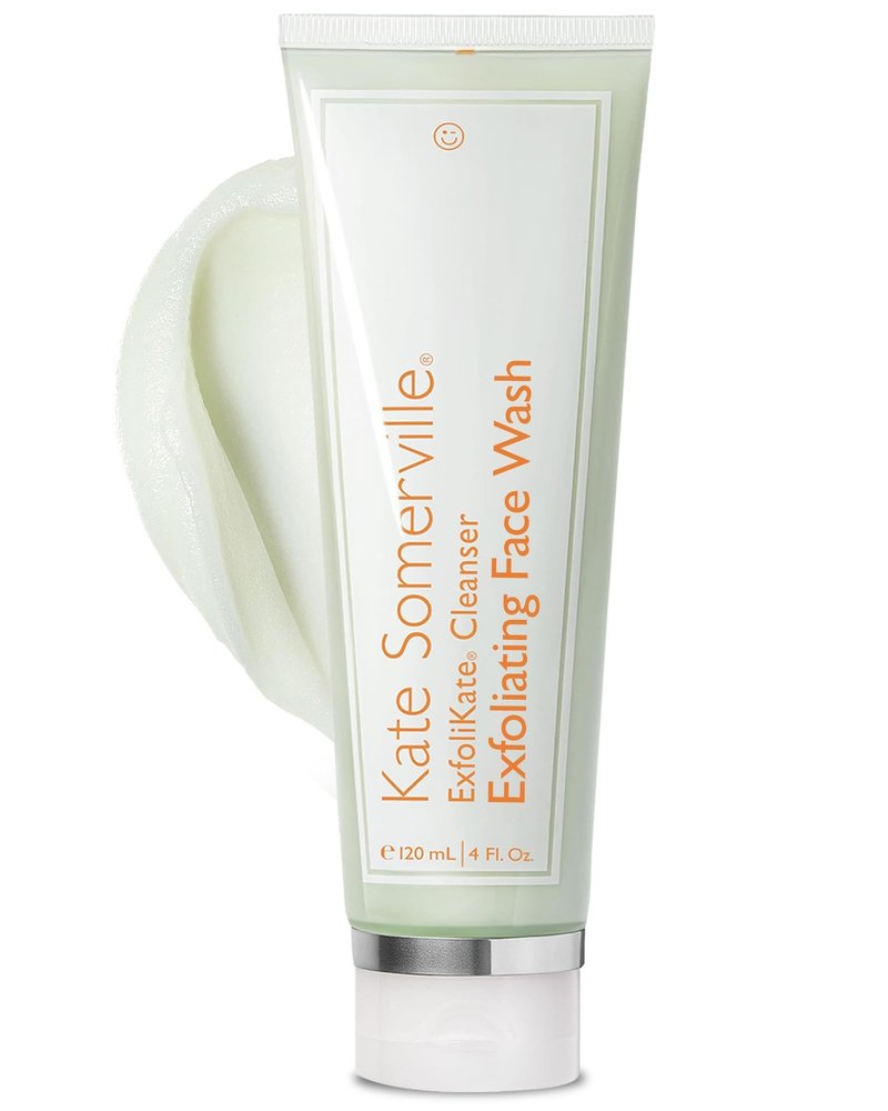Kate Somerville ExfoliKate Cleanser – Daily Exfoliating Foaming Face Wash, Clinically Formulated Glycolic Acid and Lactic Acid Gentle Facial Scrub, 4 Fl Oz