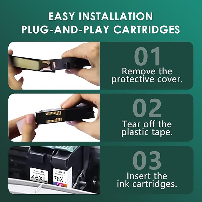 45 78 Ink Cartridge Combo Pack Compatible for HP Deskjet 1220c-ps 930C 952C 970