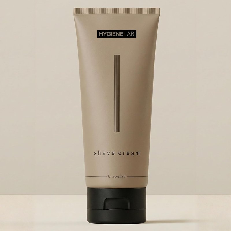 HygieneLab Shaving Cream - Fragrance-Free, Non-Toxic Aloe Vera & Shea Butter Formula for Sensitive Skin | 6.76 oz