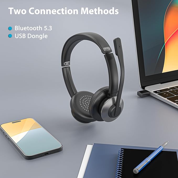 Wireless Headset with Microphone