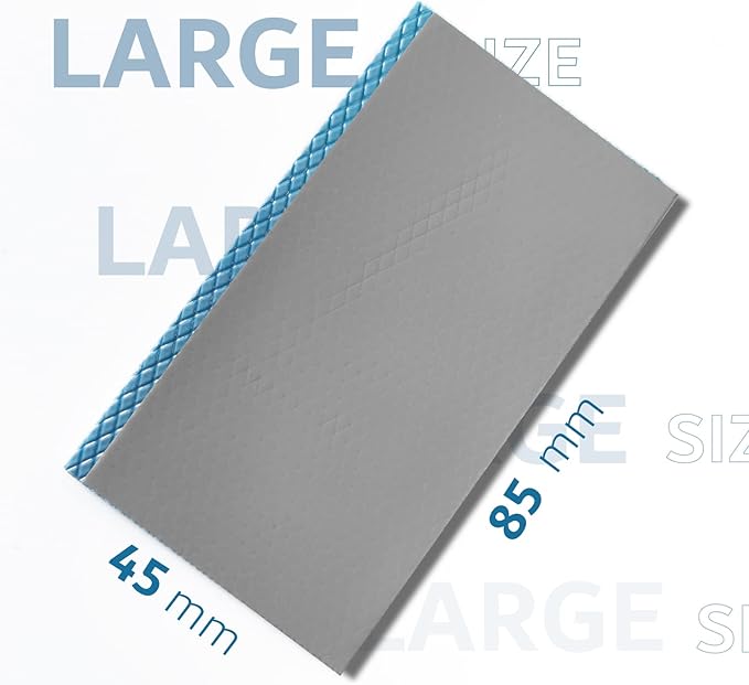 Aairhut Thermal Pad 13W/mK, 85 x 45 x 2.5mm Silicone Cooling Pad Non Conductive Heat Resistance Soft Sticky Cover with Dual Self-Adhesive Films for PC Laptop Game Console/PS5/SSD/GPU/Computer