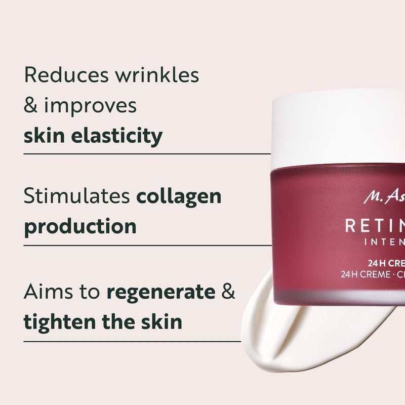 Retinol Intense 24h Cream - Anti-Aging Face Moisturizer with Hyaluronic Acid | 3.38 Fl Oz, Unisex Skin Care