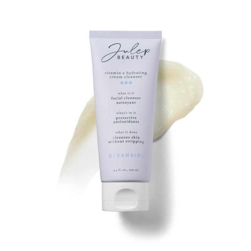 Julep Vitamin E Hydrating Cream Cleanser, Daily Face Wash with Ceramide NP & Essential Oils, Antioxidant Formula for Hydrated Balanced Skin
