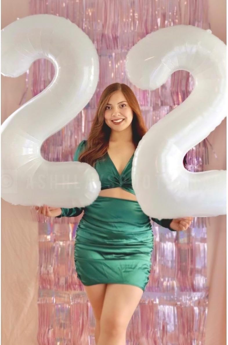 Translucent Number 11 Balloon - 40 Inch White Birthday Decoration for 11th Year Party Supplies