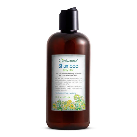 Gray Hair Shampoo - Natural Treatment for Gray Hair | 16 Oz Just Nutritive Formula