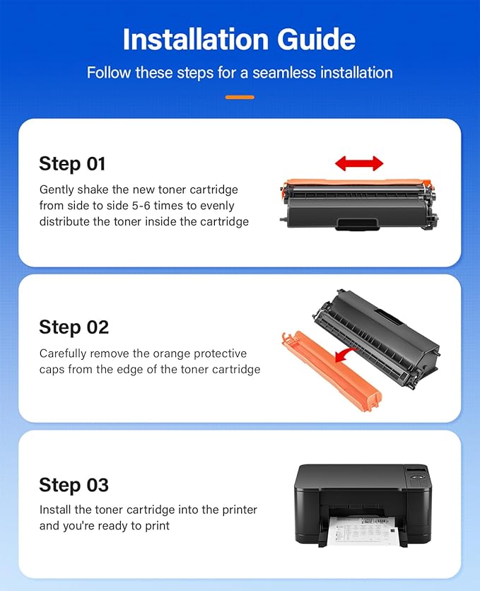 KingKJ TN336 Toner Cartridge 4-Pack