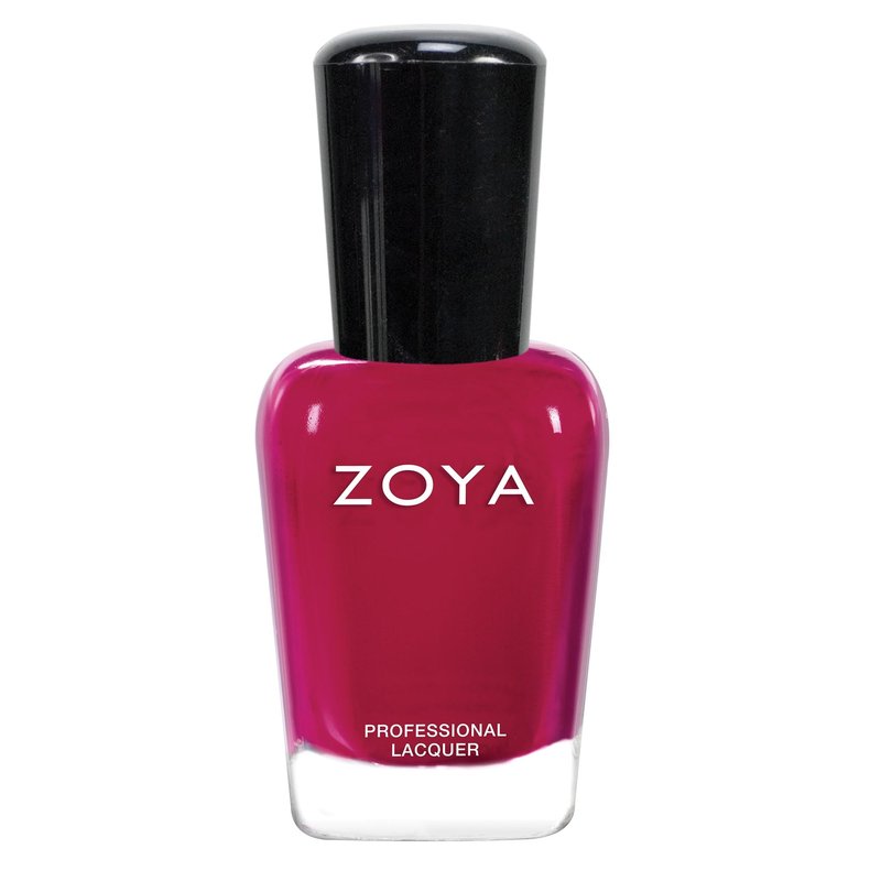 ZOYA Allison Nail Polish, Full-Coverage Plum-Toned Ruby Cream Polish, Cool-Tone Holiday Jubilee Color, Big10Free Vegan, 0.5 fl oz