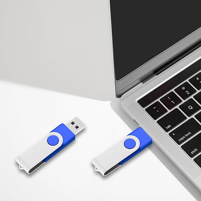 100-Pack of 16GB USB Flash Drive Bulk EASTBULL FAT32 Thumb Drive 16G(Blue)