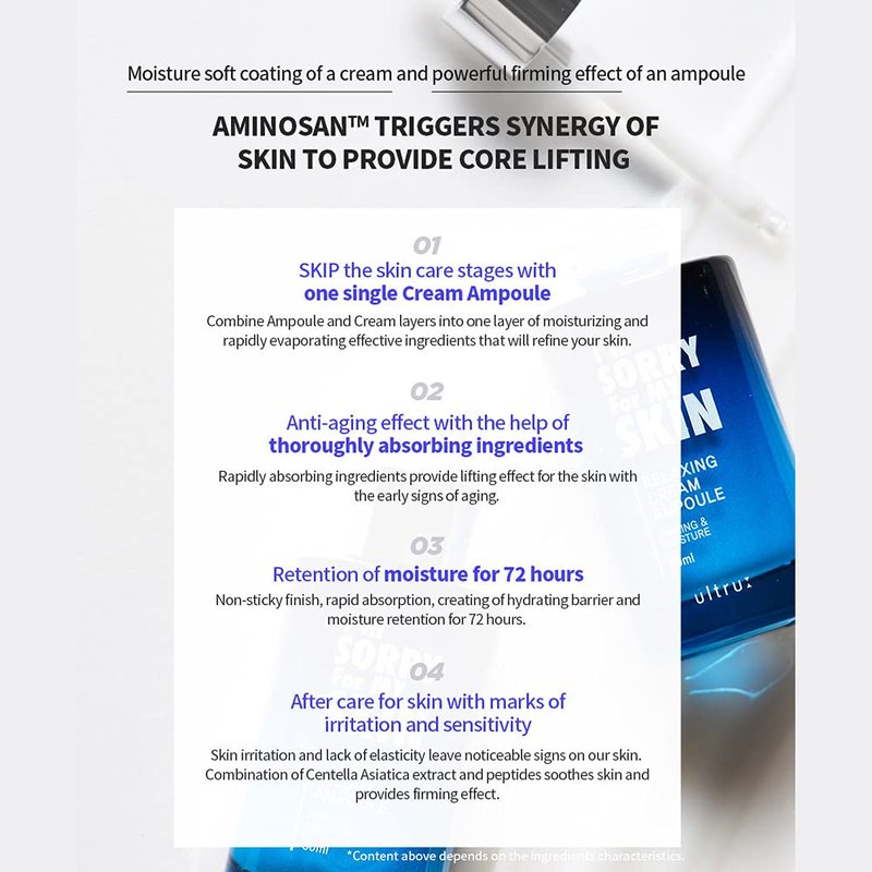 Relaxing Skin Cream Ampoule - Soothing Hydration for All Skin Types