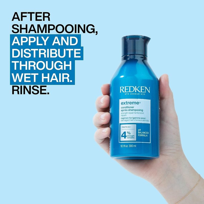 Redken Extreme Conditioner - Strengthen & Protect Damaged Hair | Infused With Proteins, 33.8 Fl Oz