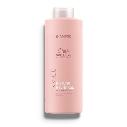 Wella Professionals Blonde Recharge Cool Shampoo - Color Enhancing Formula for Radiant Blonde Hair