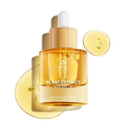 Organic Squalane Face Oil with Vitamin C - Non-Greasy, Plant-Based Formula for Dry, Sensitive Skin | 1 fl oz