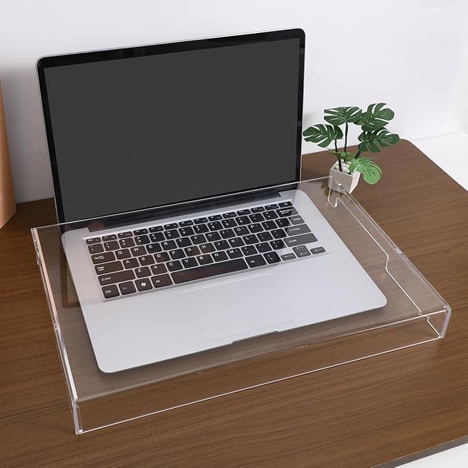 UKCOCO 15.6inch Laptop Keyboard Covers Acrylic Keyboard Cover Cat Laptop KeyboardProtector Transparent Protector for Desktop