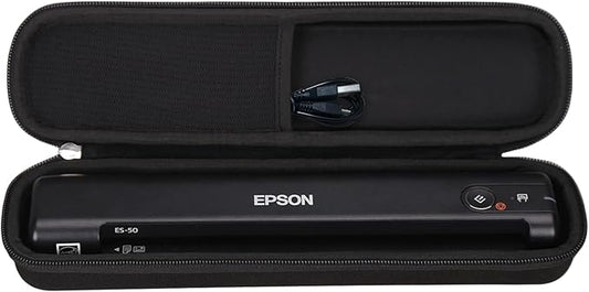 Aproca Case Compatible with Epson Workforce ES-50 ES-55R ES-60W ES-65WR DS-30 DS-70 DS-80W Document Scanner, Portable Storage Bag for Accessories (Case Only)