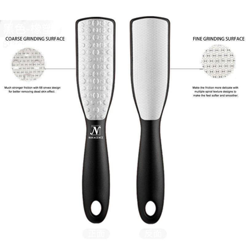 Foot Scrubber Dead Skin Double Sided Foot File Rasp Callus Remover, 2pcs Foot Bath Bombs,Pedicure Foot Scrubber Grater,Foot Heel Craper for Cracked Heels, Foot Grater Shaver Scraper 2pcs